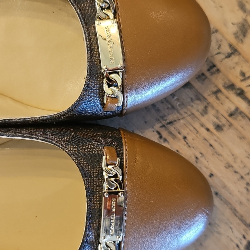 MICHAEL KORS Rebecca Flex Empire Monogram Ballet‎ Flat Size 7.5 - Picture 6 of 8